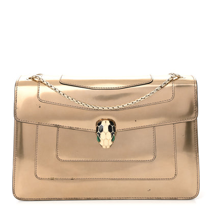 Bulgari Metallic Calfskin Serpenti Forever Shoulder Bag Bronze 1 of 11