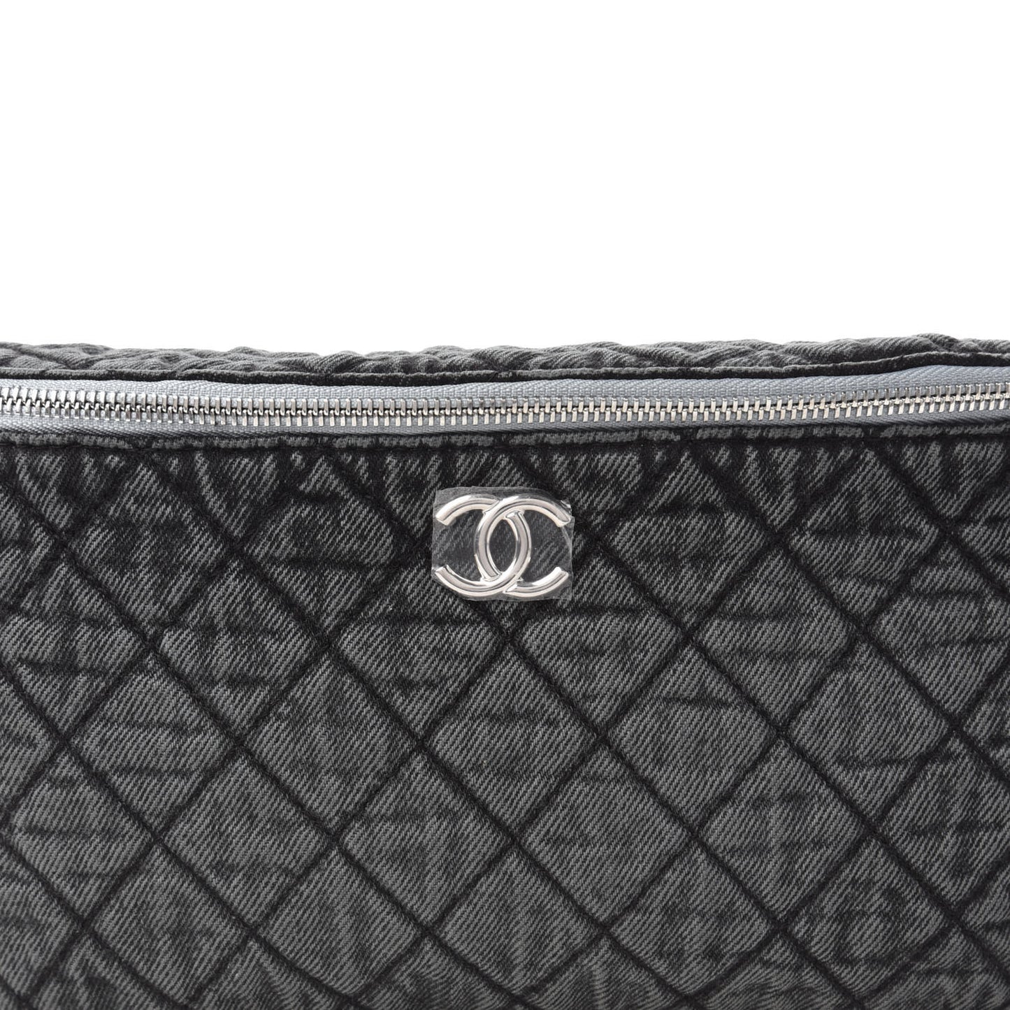Denim Quilted Denimpression Waist Bag Black Grey