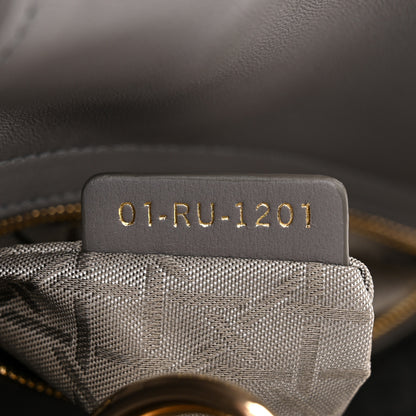 Christian Dior CHRISTIAN DIOR Lambskin Cannage Small My ABCDior Lady Dior Grey 6 of 9