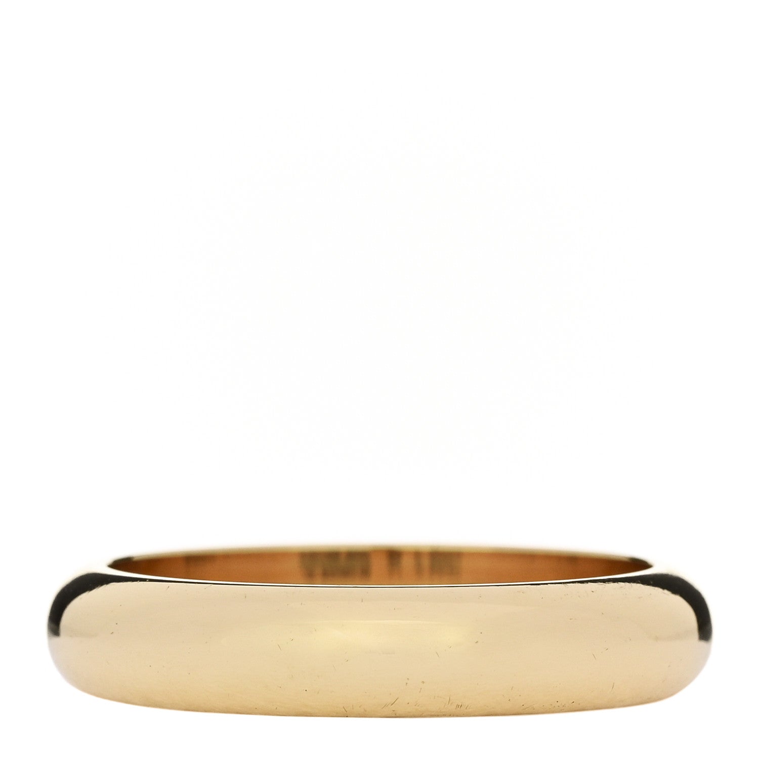 Cartier 18K Yellow Gold 4mm 1895 Wedding Band Ring 54 6.75 3 of 4