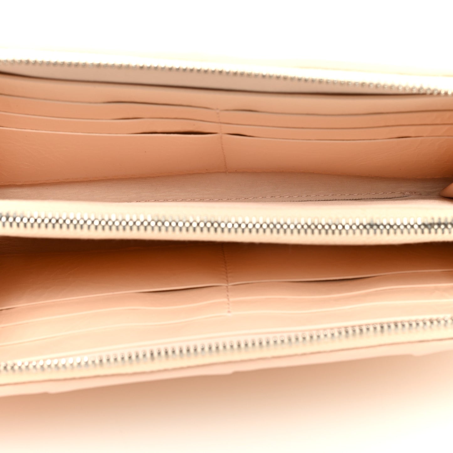 Nappa Maxi Intrecciato Zip Around Wallet Rose Mole