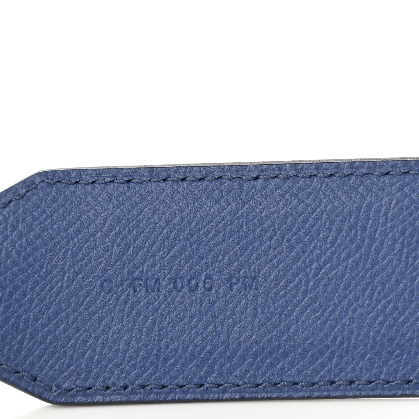 Epsom 40mm Tressage Shoulder Strap Bleu Brighton Capucine Bleu Saphir