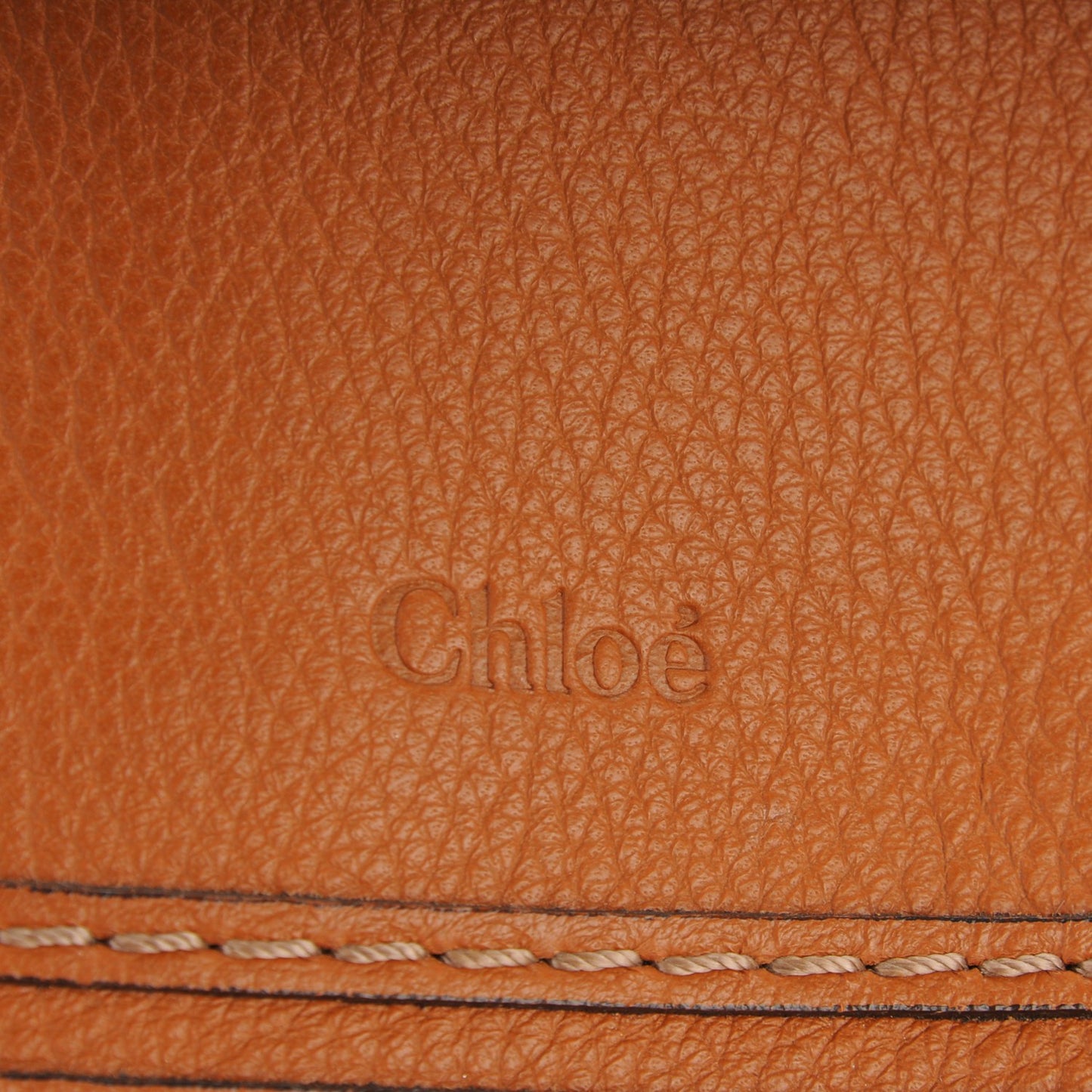 Calfskin Large Marcie Satchel Tan