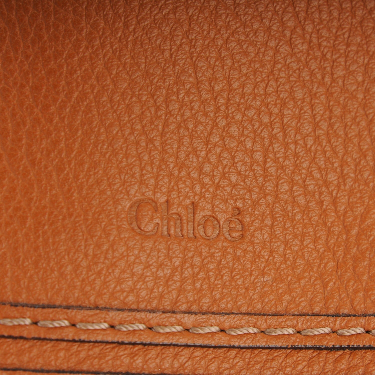 Chloe Calfskin Large Marcie Satchel Tan 6 of 9