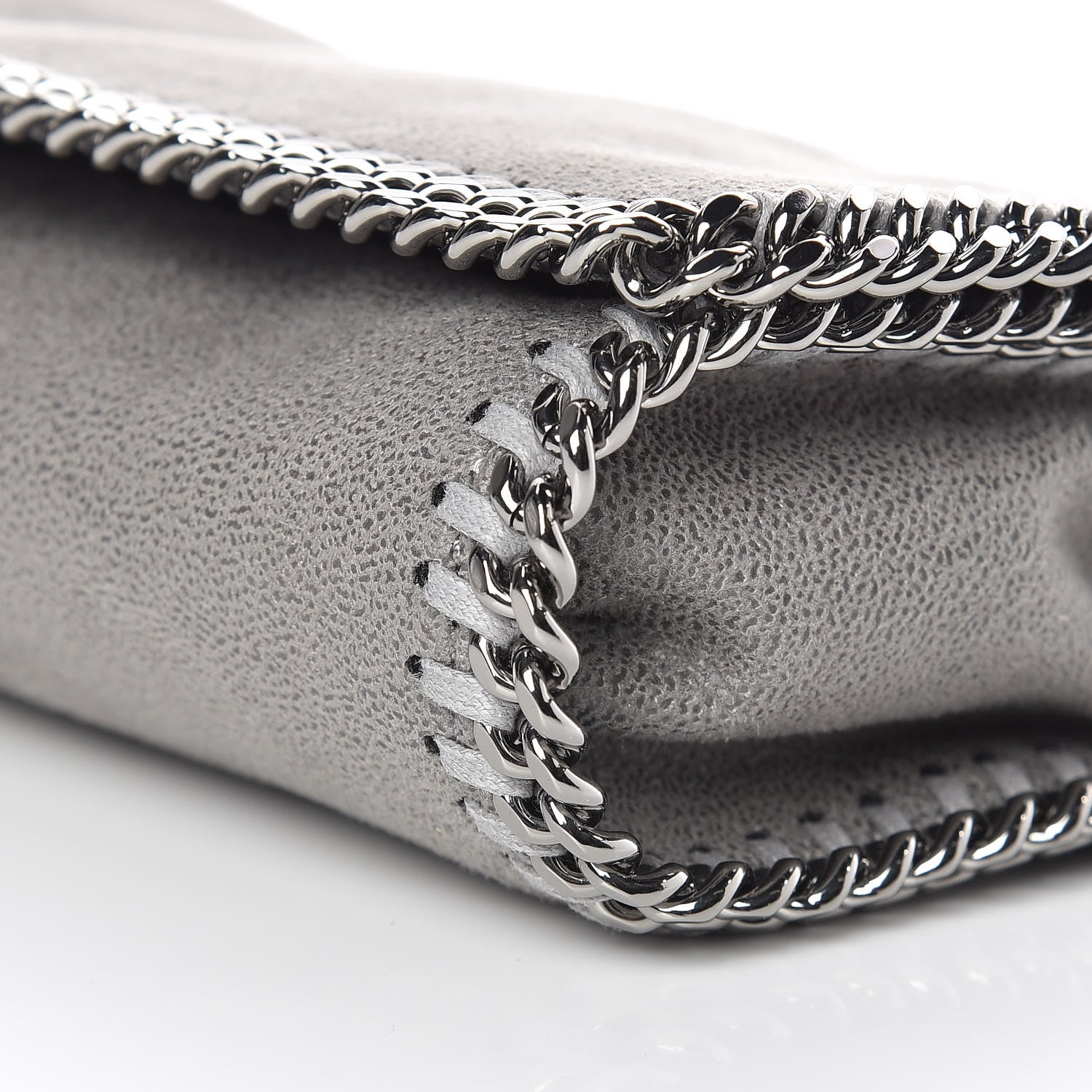 Stella McCartney Shaggy Deer Falabella Crossbody Bag Light Grey 9 of 9