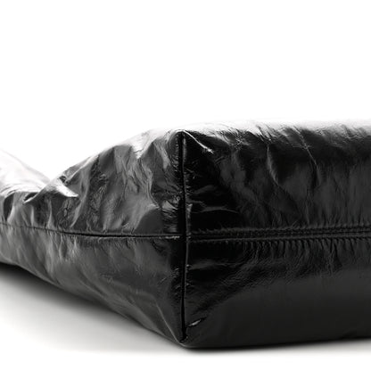 Saint Laurent Crinkled Calfskin Cassandre Hobo Black 9 of 10