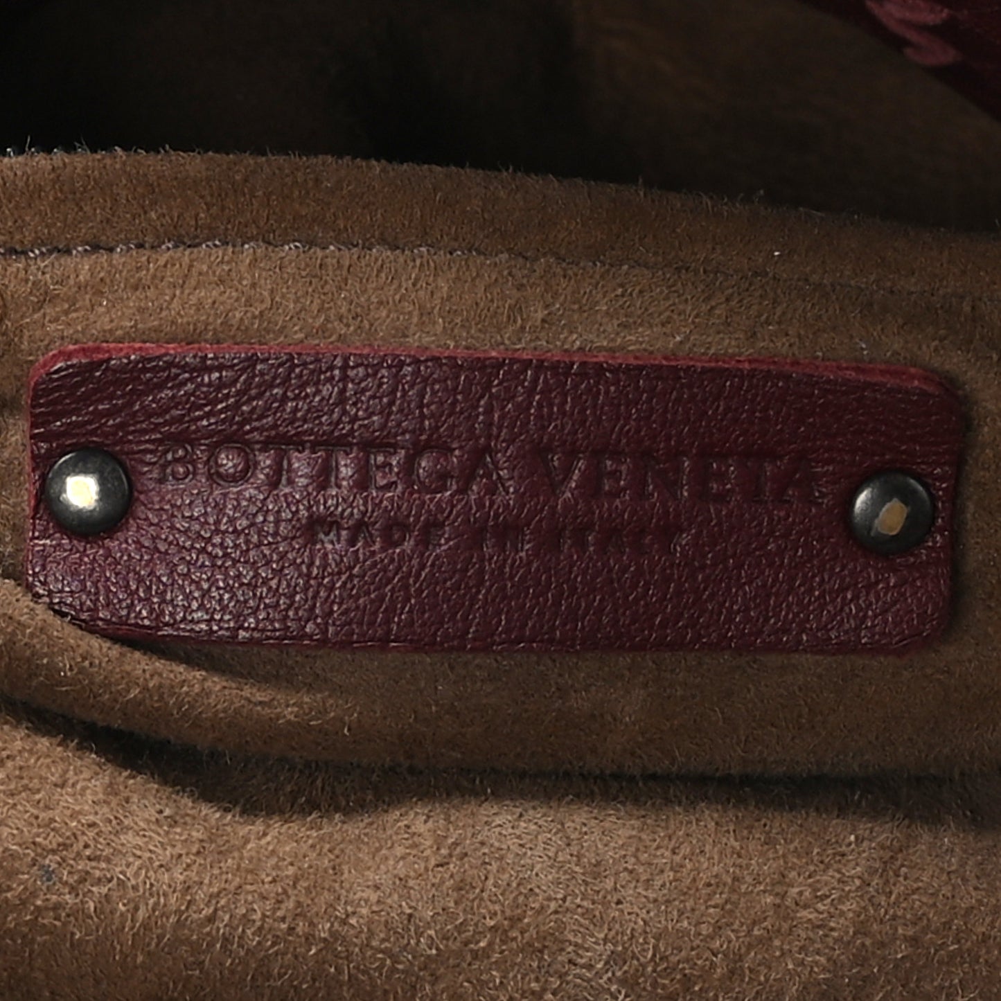 Nappa Intrecciato Large Seamless Tote Burgundy