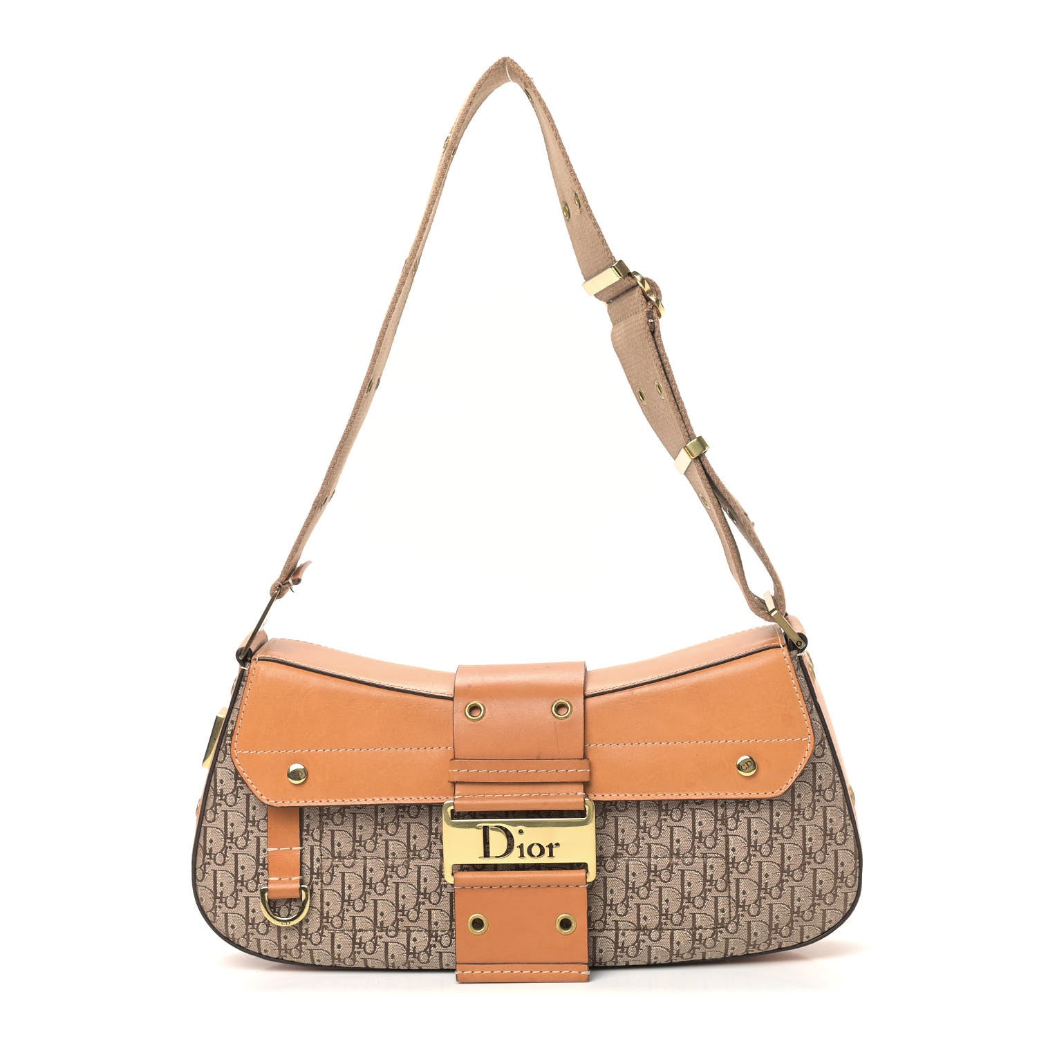Christian Dior Monogram Street Chic Shoulder Bag Beige 1 of 15