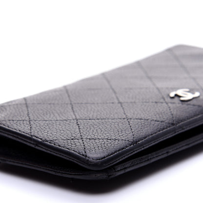 Chanel Caviar Quilted Yen Wallet Black 6 of 13