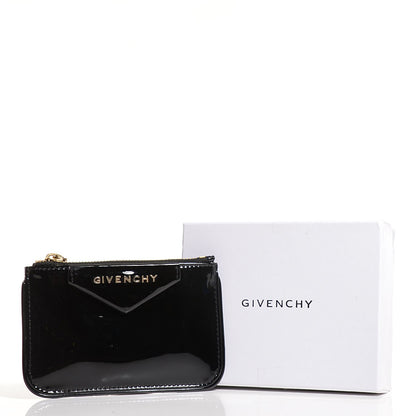 Givenchy Patent Calfskin Small Antigona Flat Pouch Black 5 of 8
