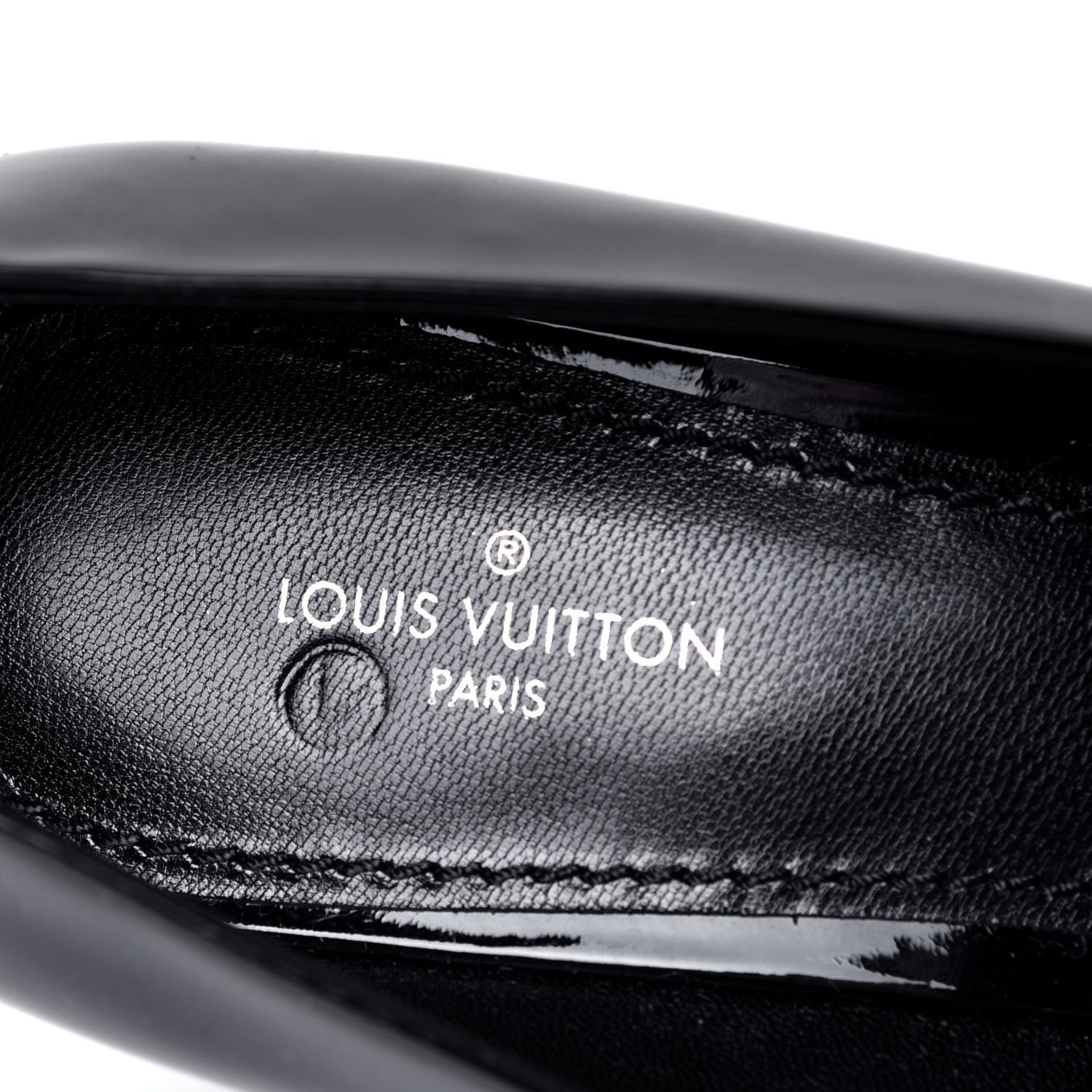 Louis Vuitton Patent Madeleine Pumps 37.5 Black 6 of 6