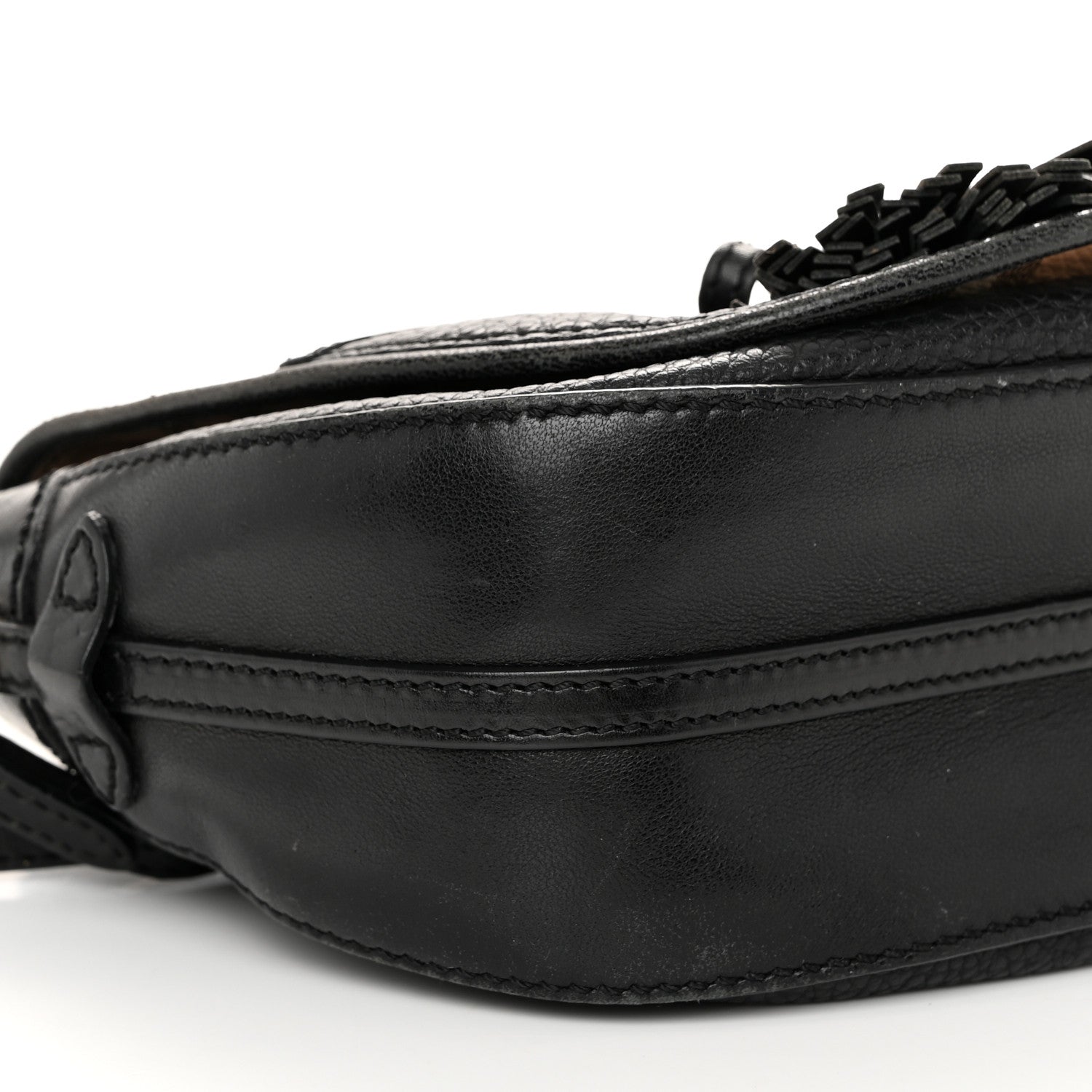 Burberry Haymarket Check Maydown Crossbody Bag Black 8 of 15