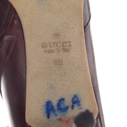 Gucci Stivale Calfskin Shade Pointed Toe Knee High Boots 8 Rosewood 8 of 15
