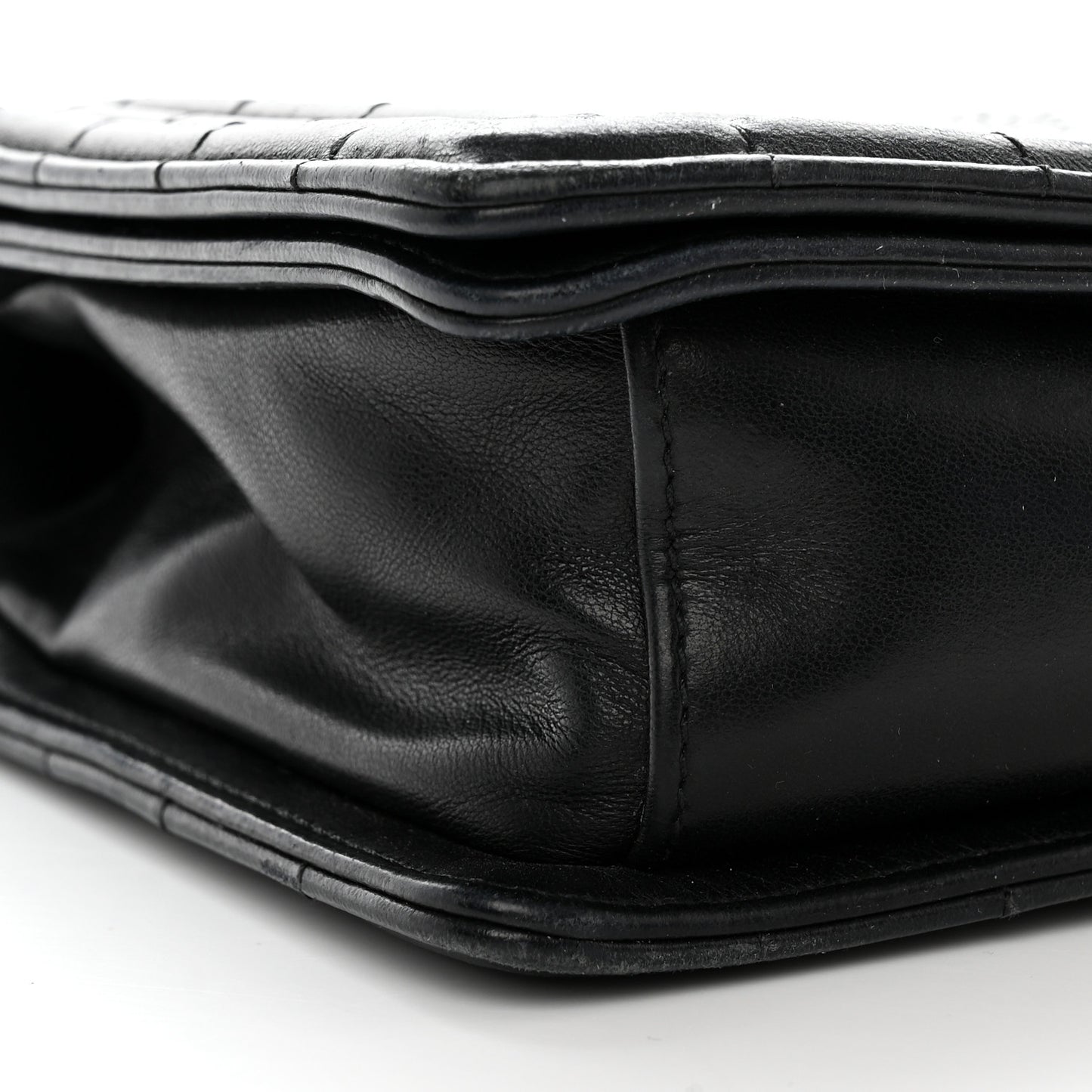 Galuchat Stingray Medium Boy Flap Black