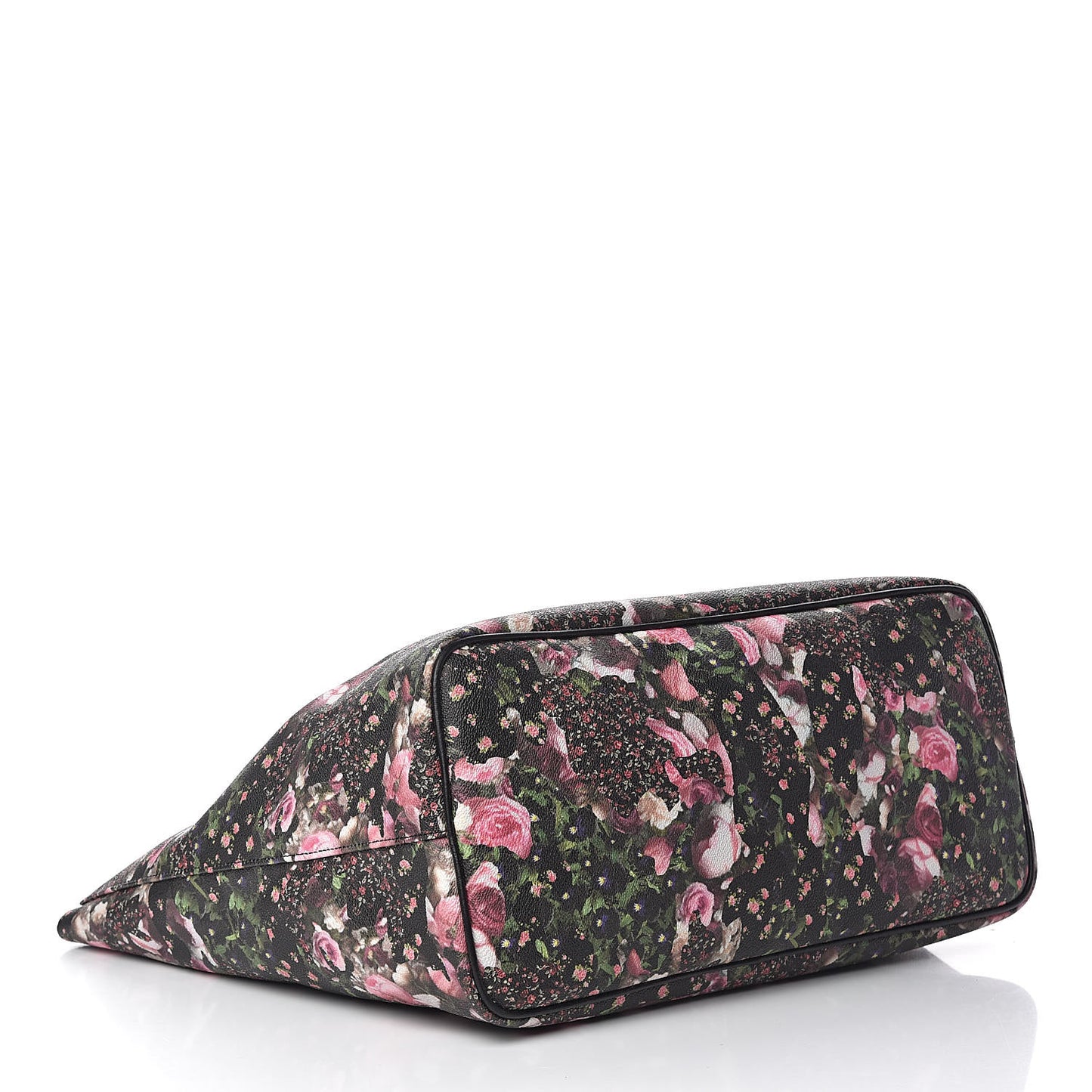 Coated Canvas Roses Camouflage Print Large Antigona Tote Black