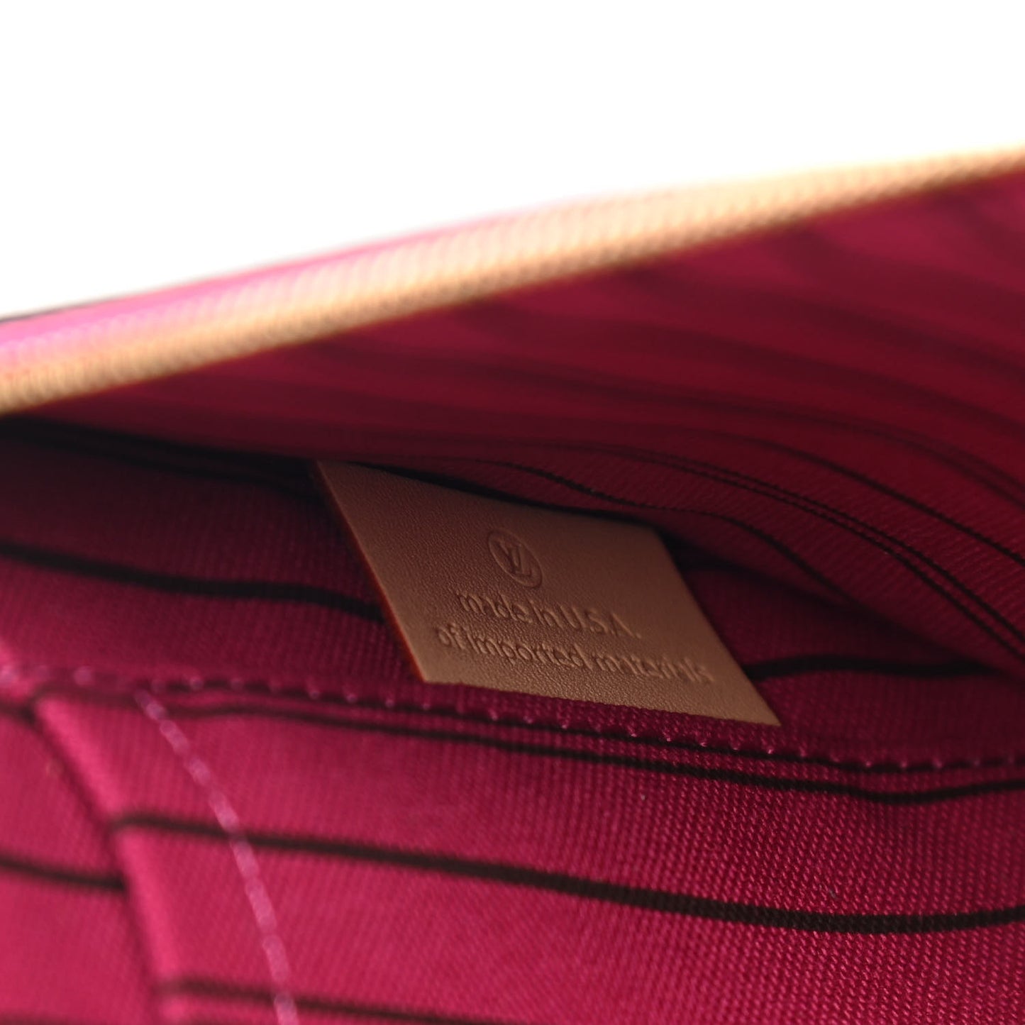 Monogram Neverfull MM GM Pochette Pivoine