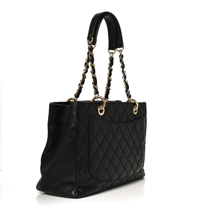 Chanel Caviar Quilted Grand Shopping Tote GST Black 3 of 13