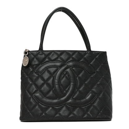 Chanel Caviar Quilted Medallion Tote Black 1 of 10