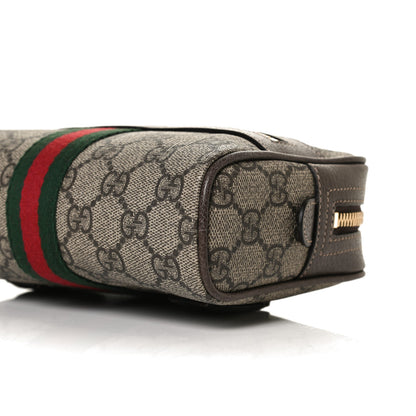 Gucci GG Supreme Monogram Web Small Ophidia Belt Bag 75 30 Dark Brown 10 of 14