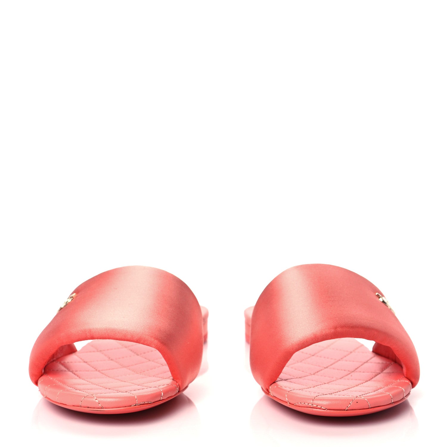 Chanel Satin Mule Sandals 38 Pink 2 of 8