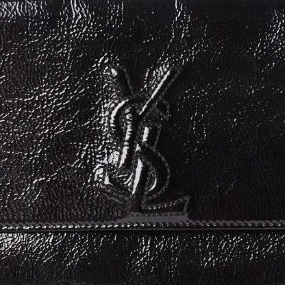 Saint Laurent Textured Patent Monogram Small Belle De Jour Clutch Black 8 of 10