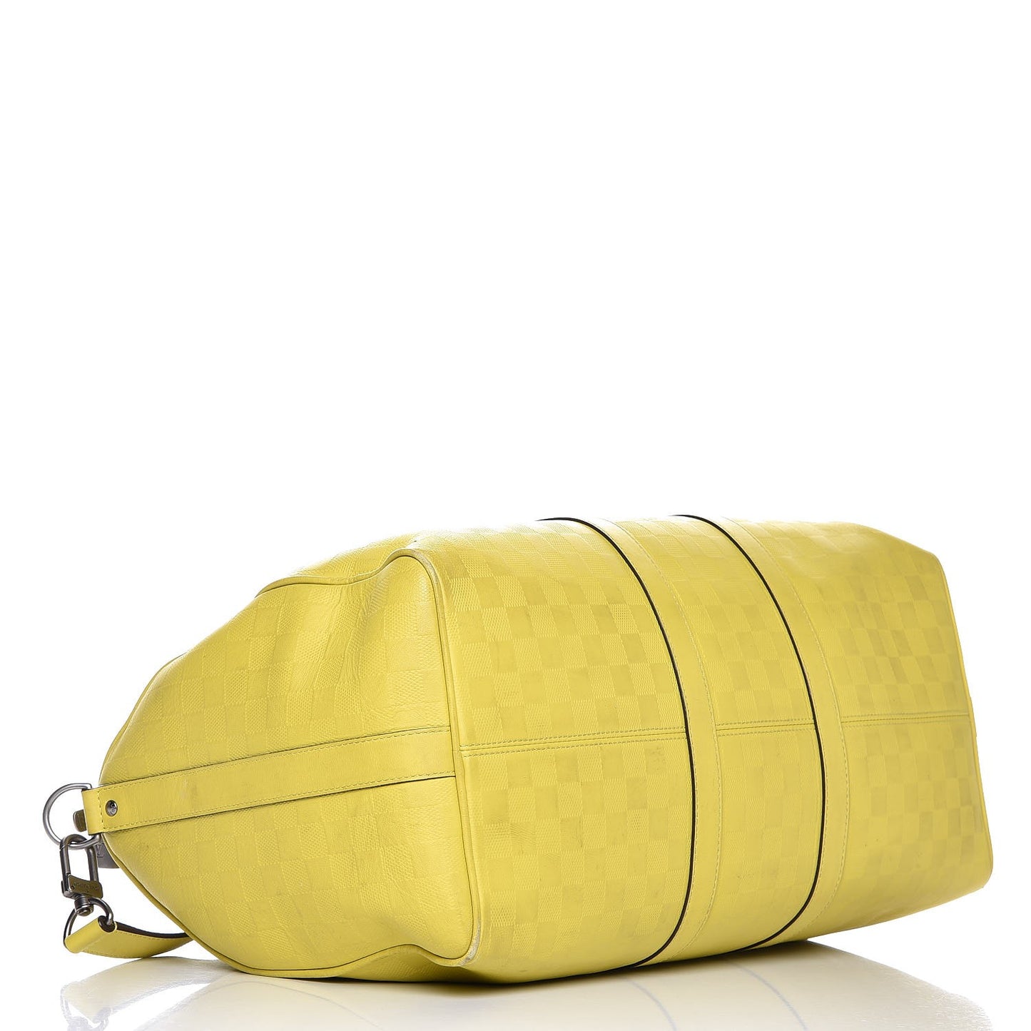 Damier Infini Keepall Bandouliere 45 Vert Acide