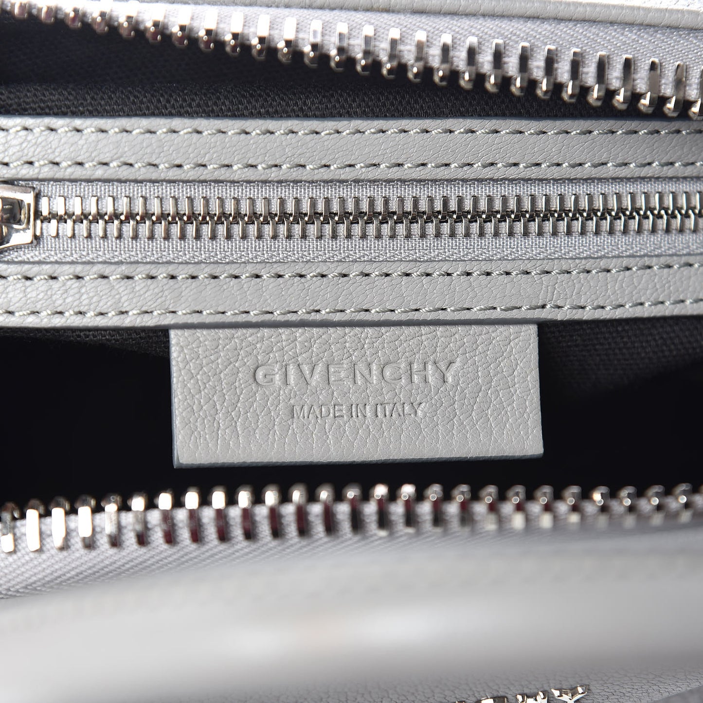 Sugar Goatskin Small Antigona Pearl Grey