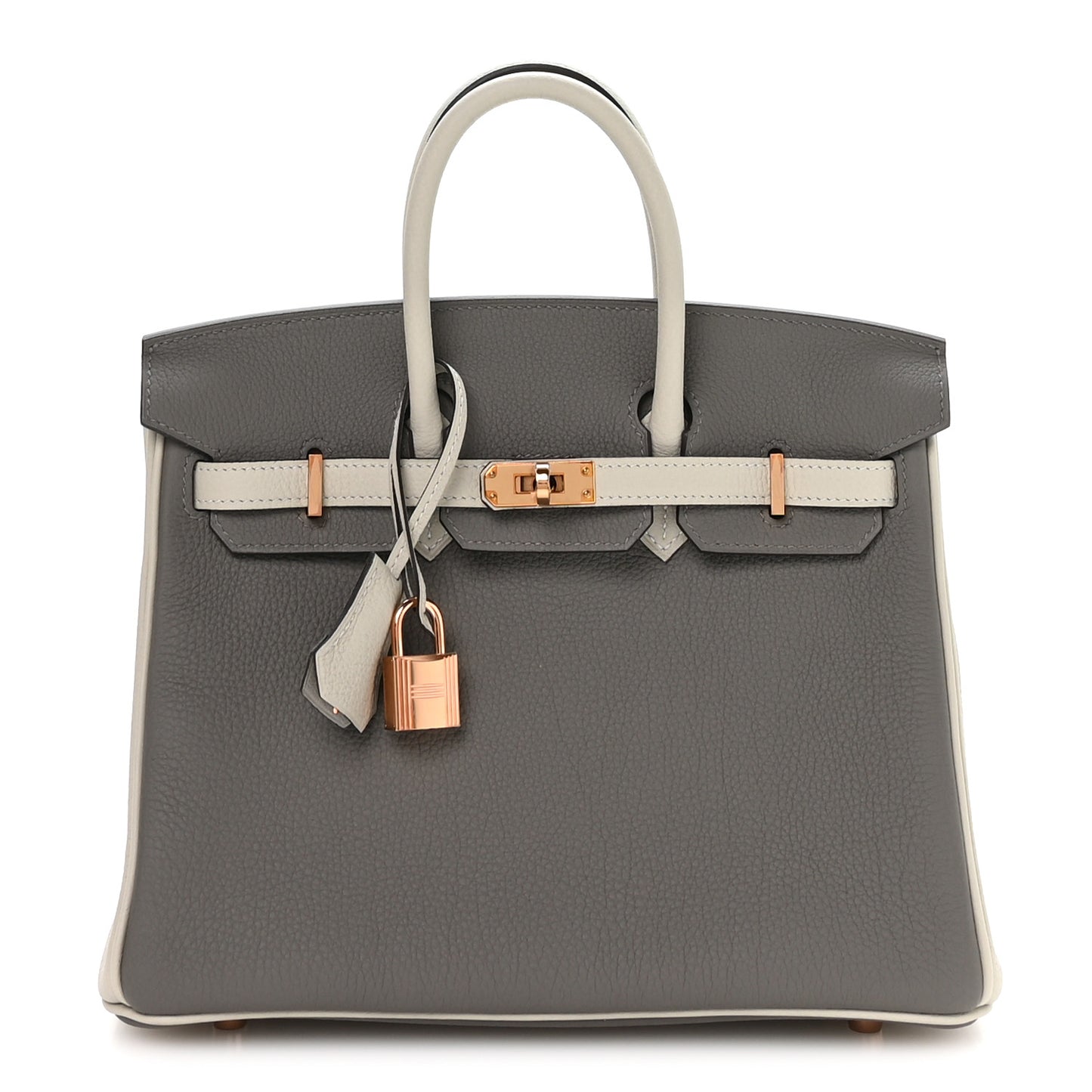 Togo Horseshoe Birkin 25 Etain Gris Perle