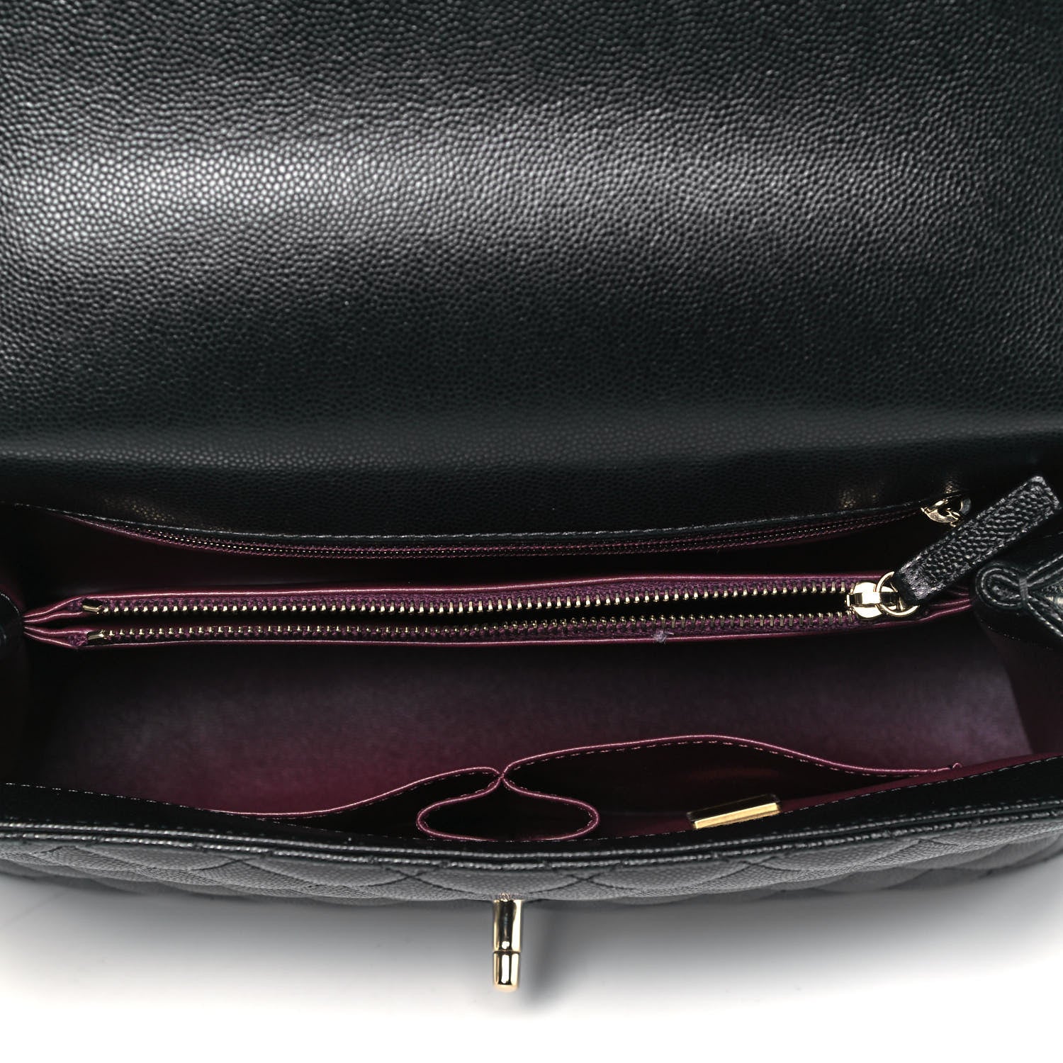 Chanel Caviar Quilted Small Coco Handle Flap Black 5 of 9