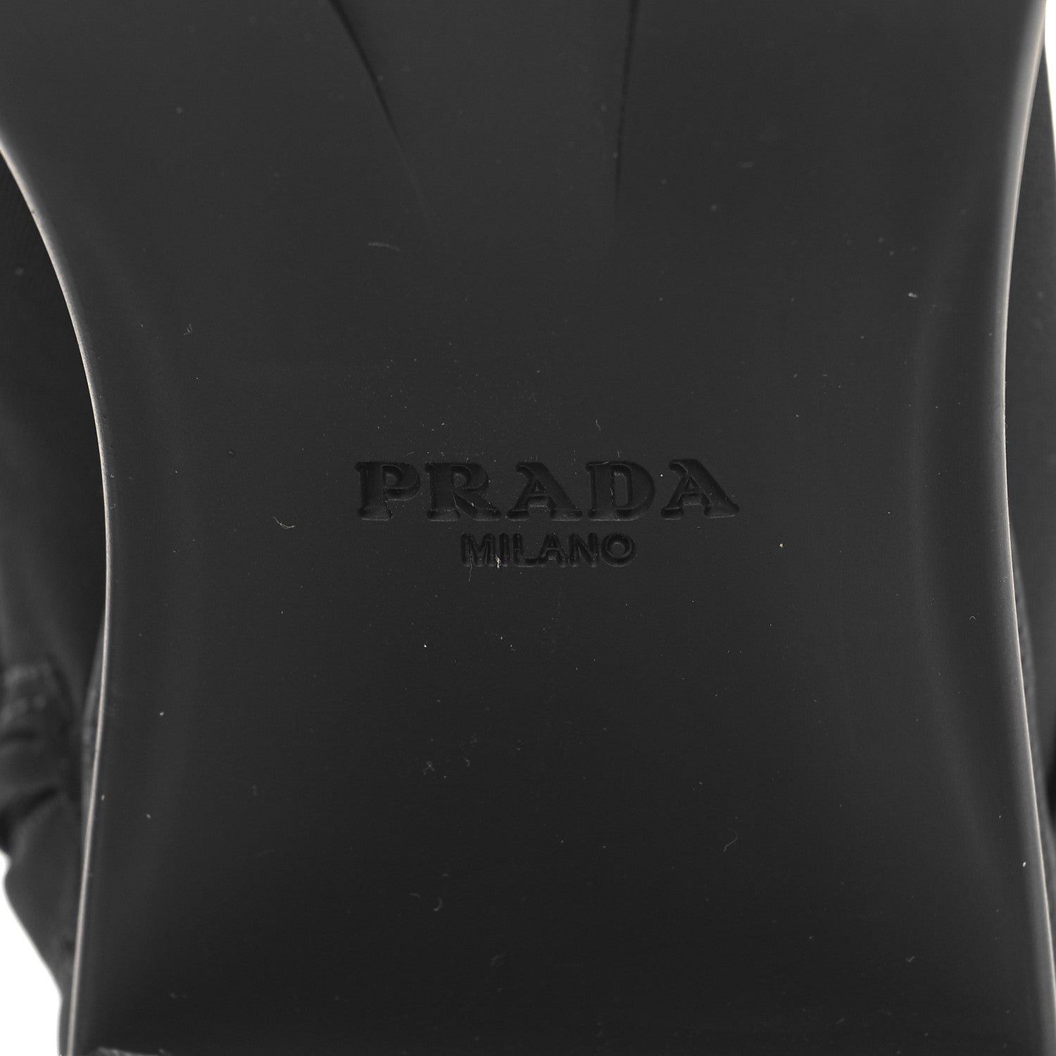 Prada Spazzolato Re-Nylon Metal Triangle Logo Lace Up 85mm Boots 35 Black 8 of 9