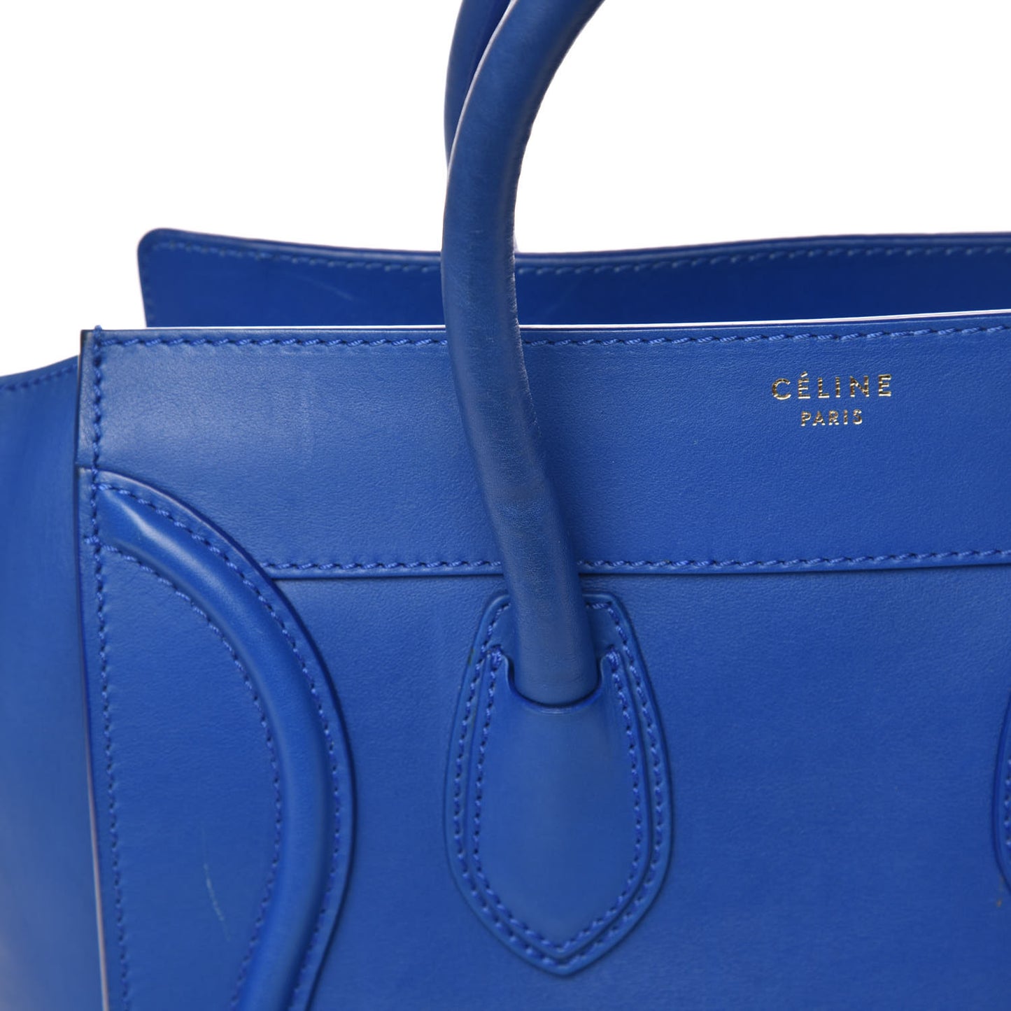 Smooth Calfskin Mini Luggage Royal Blue