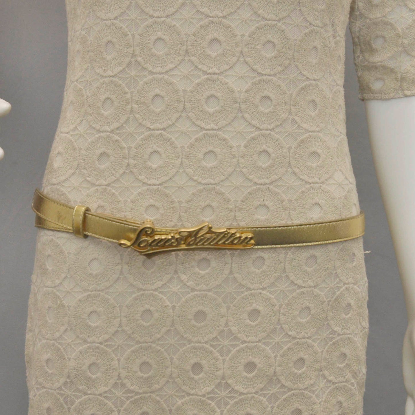 Gold Signature LV Initiales Belt 90 36