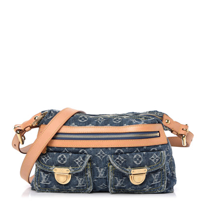 Louis Vuitton Monogram Denim Baggy PM Blue 1 of 10