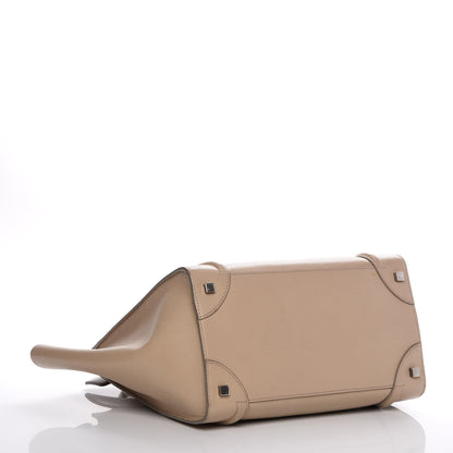 Celine Goatskin Mini Luggage Sand 4 of 15