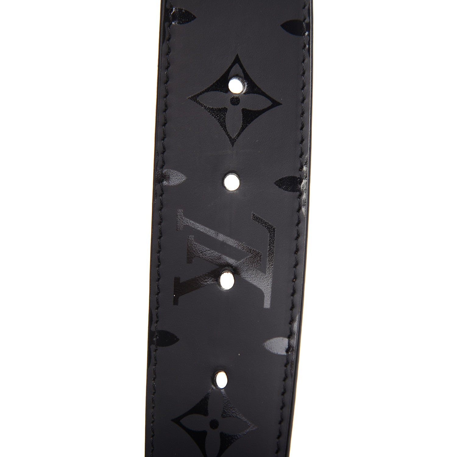 Louis Vuitton Monogram Eclipse Taigarama 40mm LV Initiales Reversible Belt 90 36 Black 4 of 5