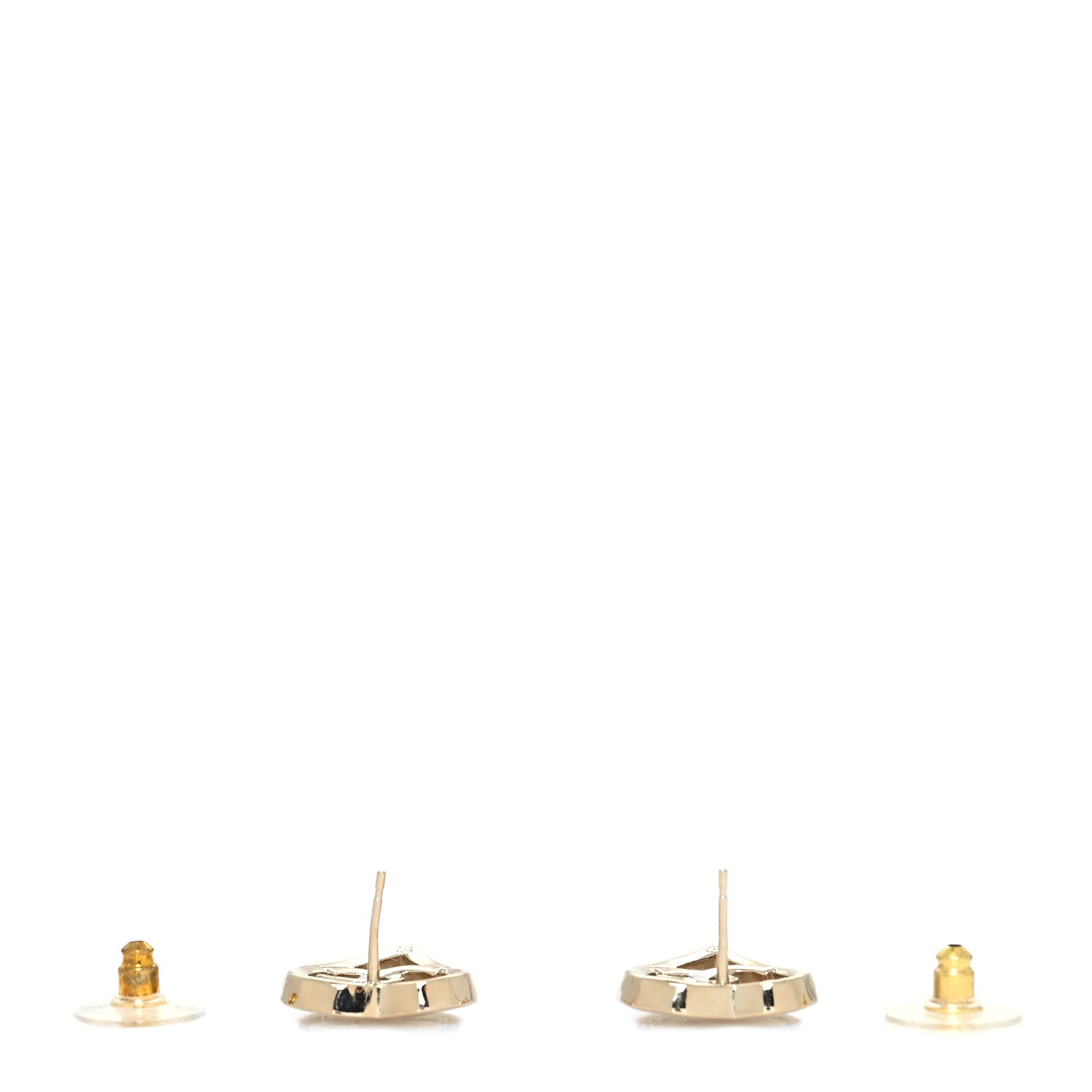 Chanel Metal CC Heart Coco In Love Earrings Gold 3 of 4