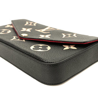 Louis Vuitton Empreinte Monogram Giant Felicie Pochette Black Beige 10 of 10