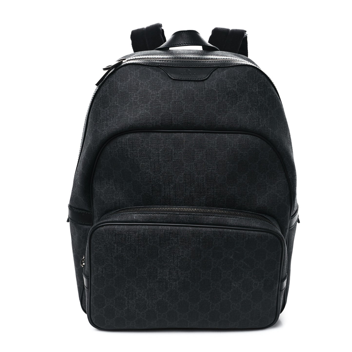 GG Supreme Monogram Medium Day Backpack Grey Black