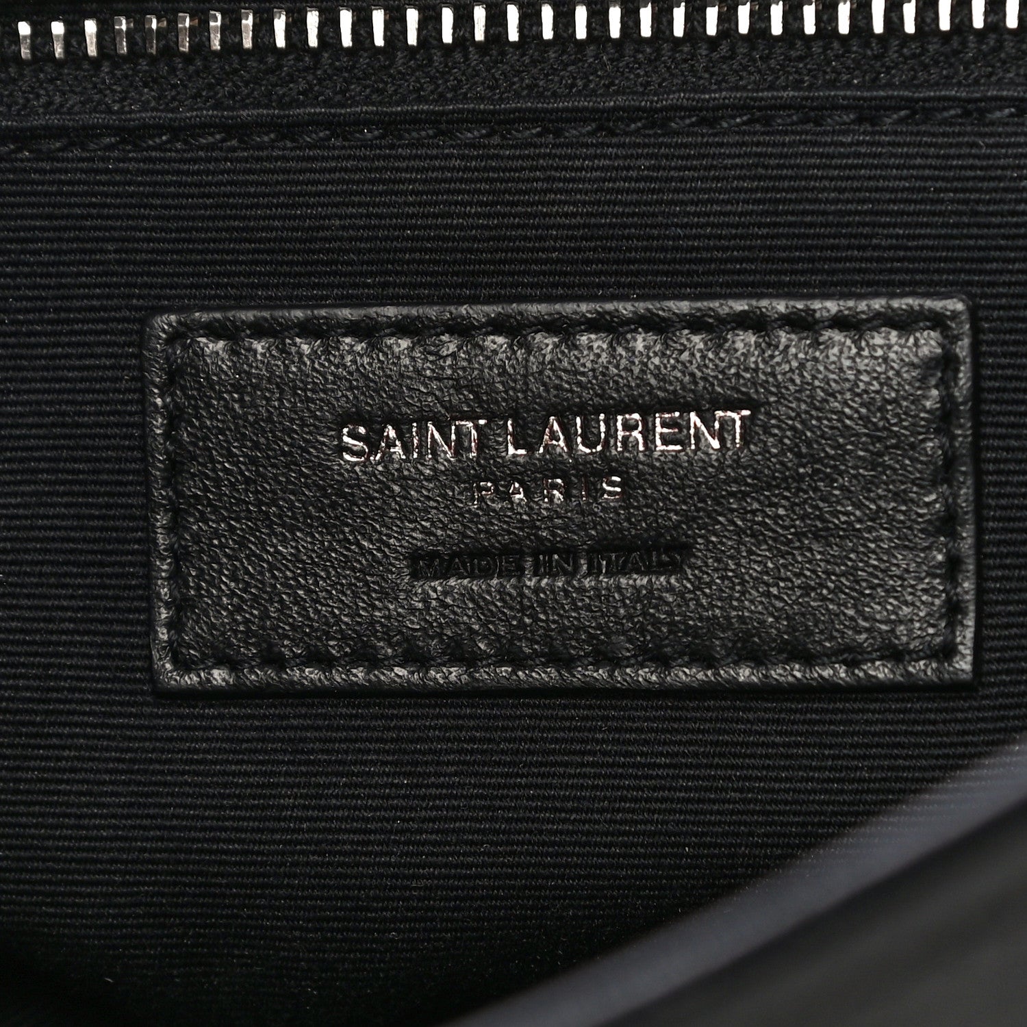 Saint Laurent Crinkled Calfskin Matelasse Monogram Medium Niki Chain Satchel Black 10 of 15