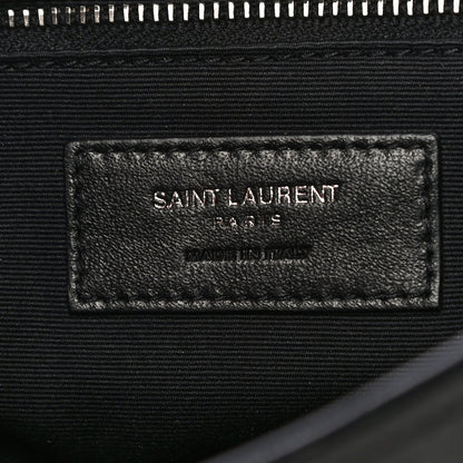 Saint Laurent Crinkled Calfskin Matelasse Monogram Medium Niki Chain Satchel Black 10 of 15