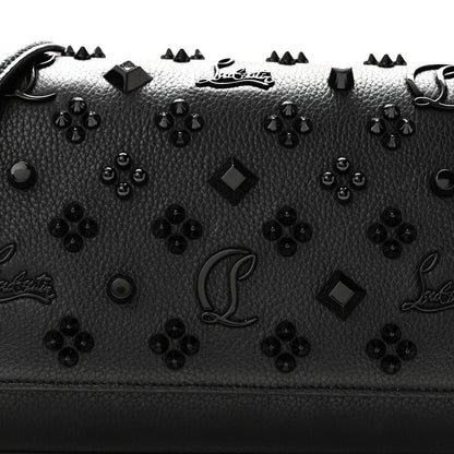 Christian Louboutin Calfskin Spikes Loubinthesky Paloma Clutch Black 8 of 10