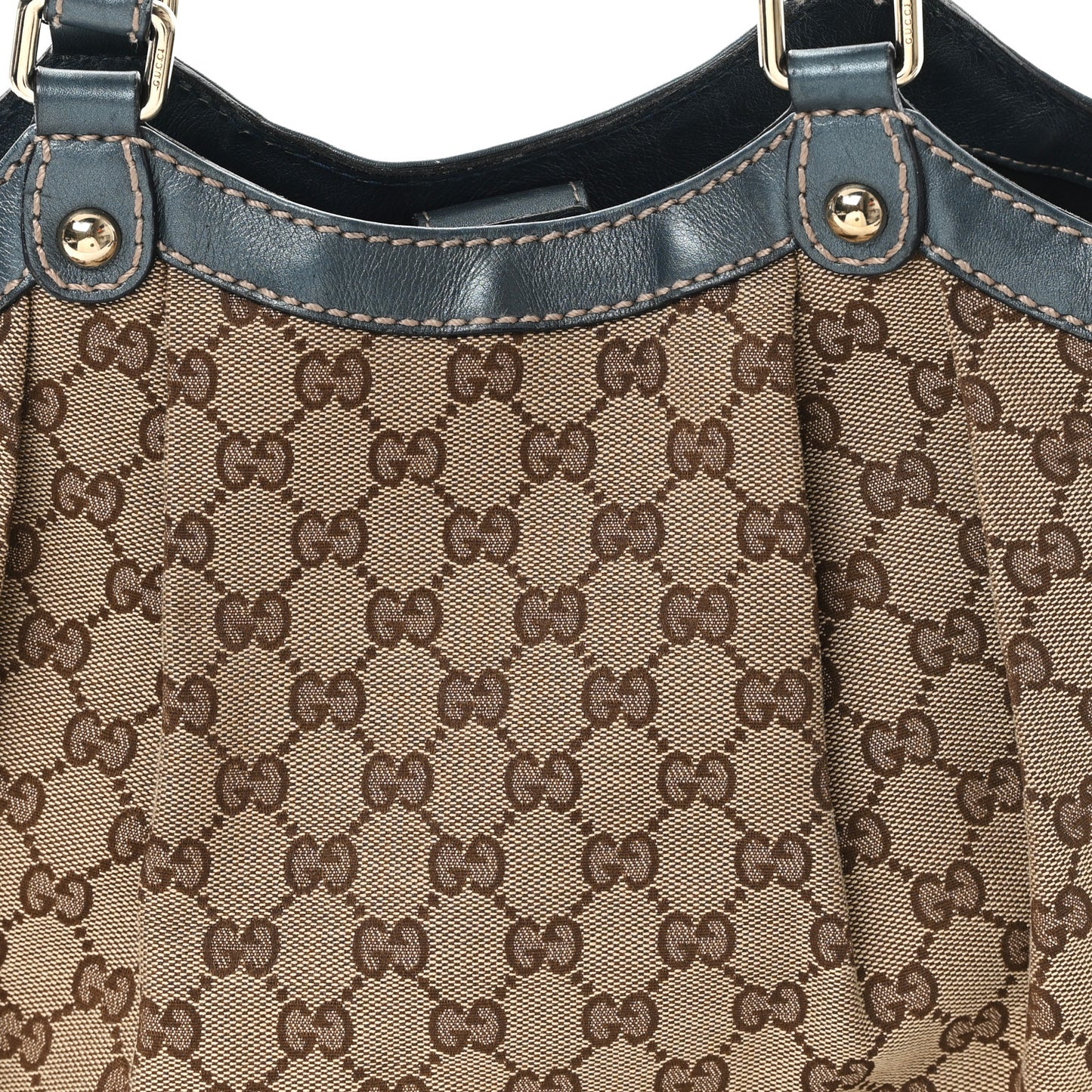 Monogram Medium Sukey Tote Metallic Blue