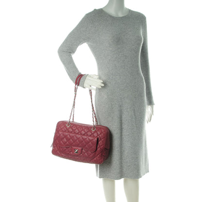 Chanel Caviar Quilted Large Paradoxal Camera Case Red 2 of 8