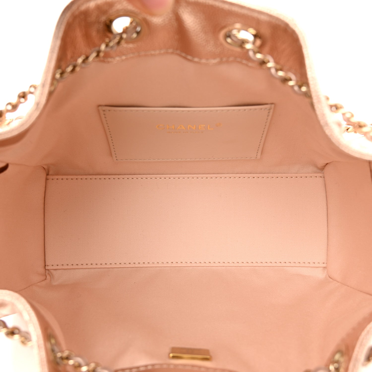 Chanel Metallic Caviar Quilted Mini Chanel 25 Handbag Copper 6 of 11