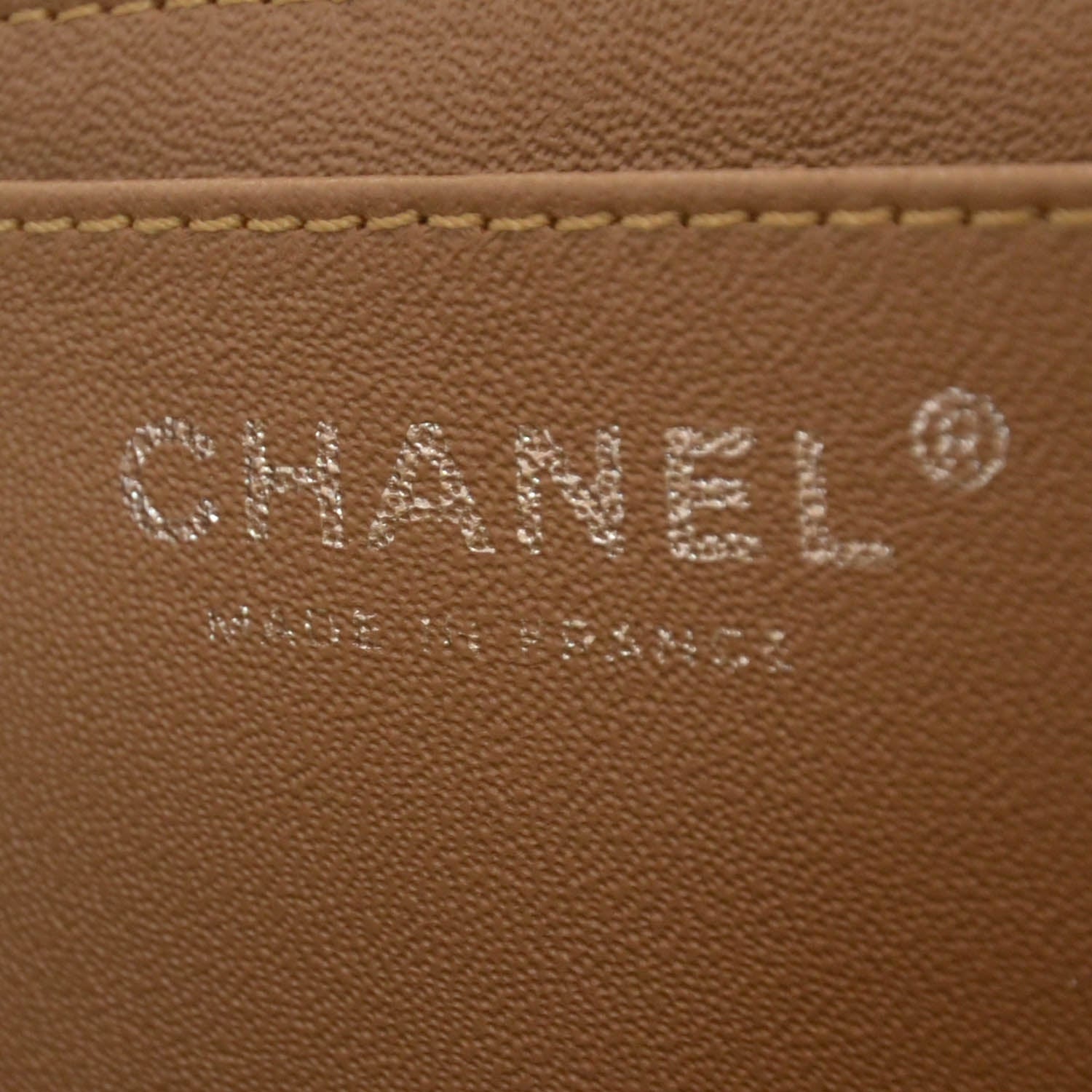 Chanel Washed Caviar Jumbo Single Flap Light Brown 7 of 10
