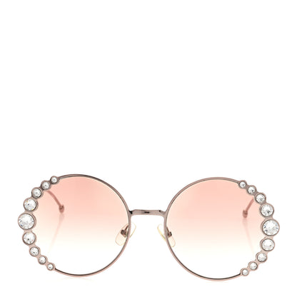 Fendi Crystal Round Sunglasses FF0324/S Rose 2 of 6