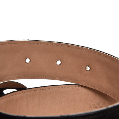 Chanel Lambskin Quilted CC Belt 80 32 Black 5 of 6