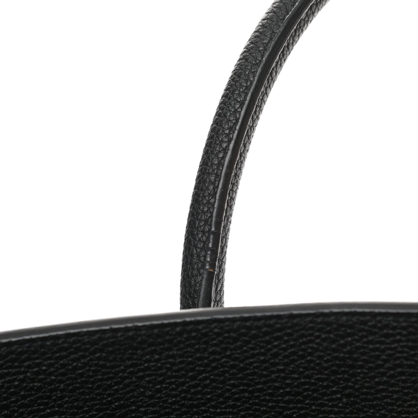 Grained Calfskin Large Souple Sac De Jour Black