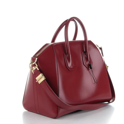 Givenchy Shiny Lord Calfskin Medium Antigona Burgundy 3 of 7