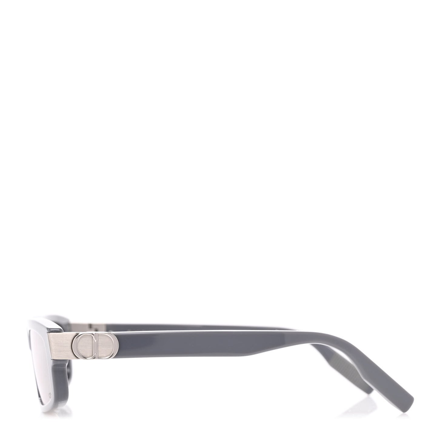 Acetate Rectangular CD Icon S2I Sunglasses Grey Smoke Mirror